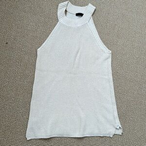 ATM Anthony Thomas Melillo Cream knit tank halter small